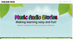 Desktop Screenshot of musicaudiostories.com