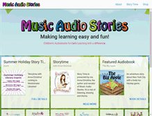 Tablet Screenshot of musicaudiostories.com